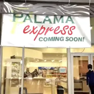 This &quot;Coming Soon&quot; sign was up for the longest time.  Glad that they are &quot;open&quot; now :)