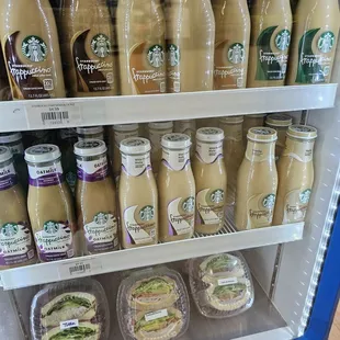 Refigerated drinks and sandwiches!