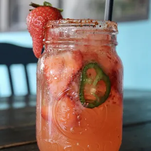  strawberry jalapeno margarita