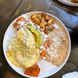 Red chilaquiles