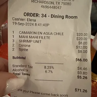 Final bill