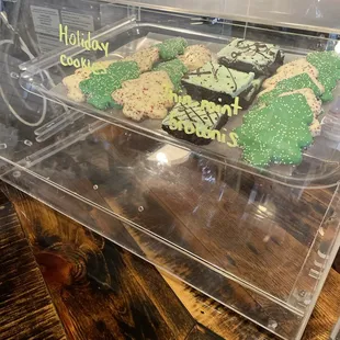 They have holiday cookies and brownies!