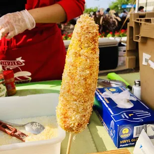 Elotes and Tamales stand