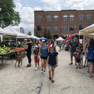 people walking down the street