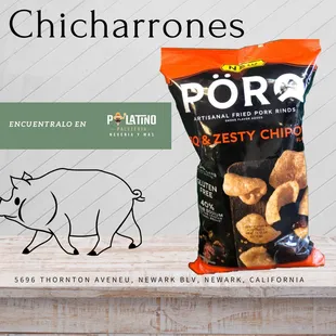 a bag of chips and a bag of pork