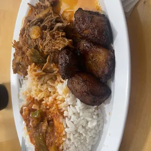 a plate of food on a table