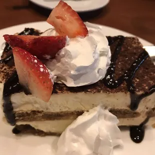 Best Tiramisu I've ever had! Everyone enjoyed their meals on our group of 5 people.