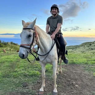 My brother on his horse - pumpkin!