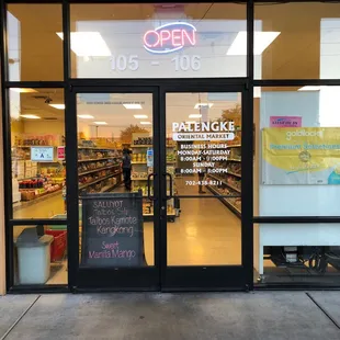 open sign