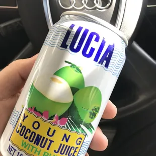 a can of coconut juice