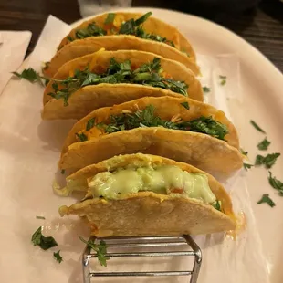Crispy chicken tacos