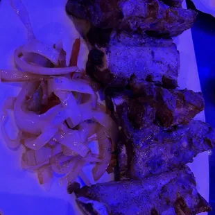 6 beef ribs, yo die for!