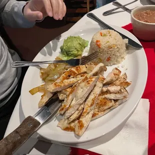 Fajita de pollo