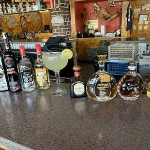 a variety of drinks