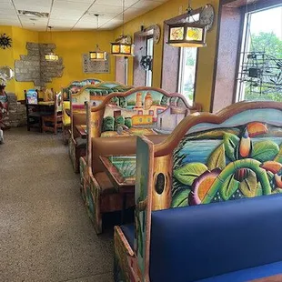 the interior of the restaurant