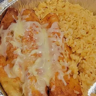Juantitos enchiladas to go.