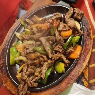 Sizzling Hot Steak Fajitas
