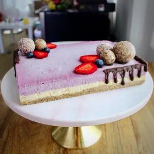 Paleo, vegan, gluten free, grain free, raw cakes now available! Tiramasu + Triple Berry. Call the store to pre-order!