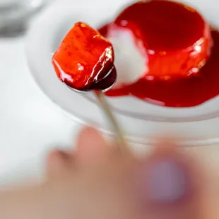 Raspberry Panna Cotta ($11)