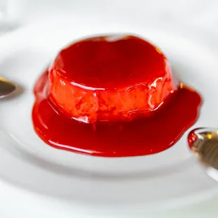 Raspberry Panna Cotta ($11)