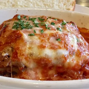Our lasagna made with fresh pasta.