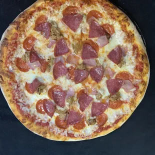 All Meat- Pepperoni, Salami, Sausage, Ham