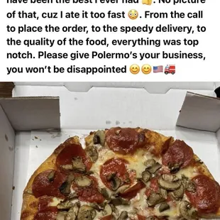 a pizza in a box
