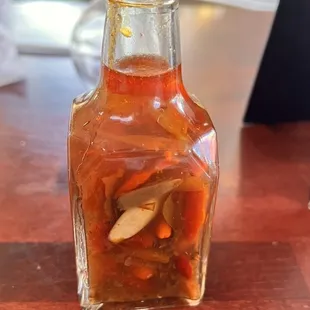 House made hot sauce