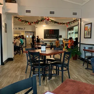 the dining area
