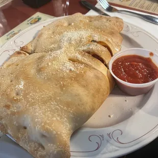 Pepperoni and Sausage Calzone