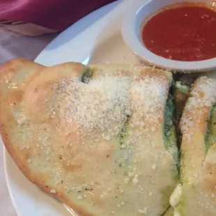 Chicken Pesto Calzone