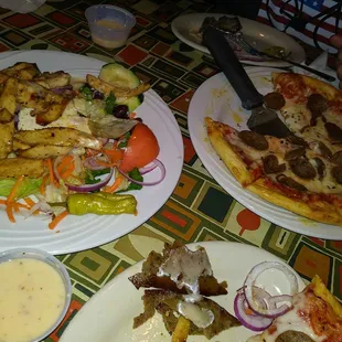 Pizza &amp; Special Salad...