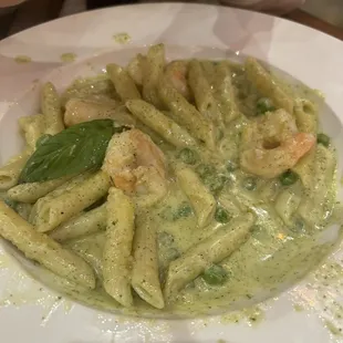Pesto shrimp