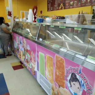 Ice cream selection