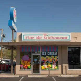 the front of the store
