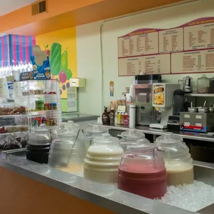 the interior of the store