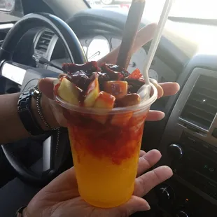 This was the Chamoyada. So tasty!!! Super sweet, but good spice as well!