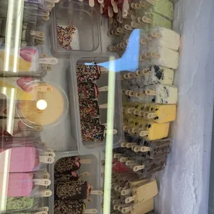 a variety of ice creams