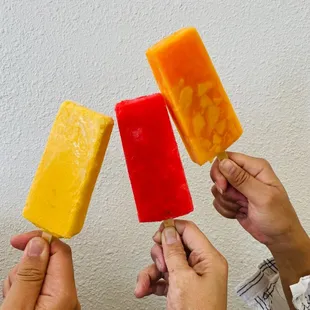 Elote, watermelon, cantaloupe