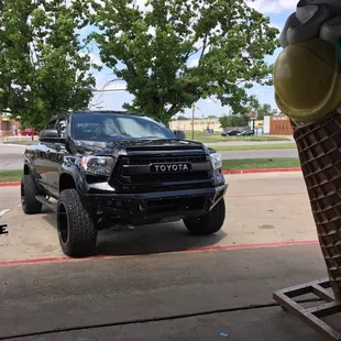 Look for the big ice cream cone outside