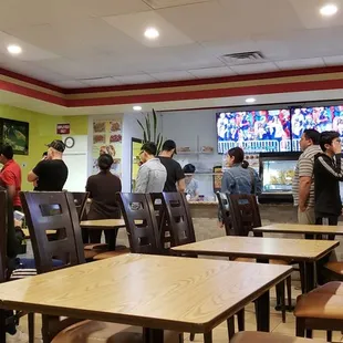 sushi and sashimi, interior