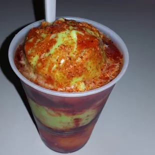 Mangoneada half mango and half lemon