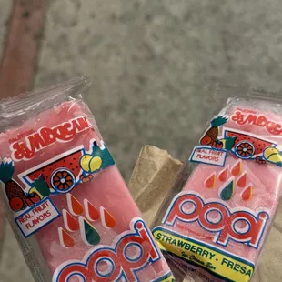Water-based Strawberry (Fresa) Paletas
