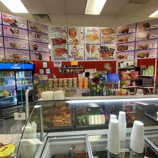 the interior of a restaurant