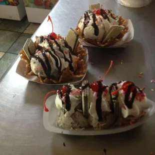 A couple of our ice cream products.