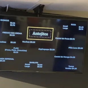 Dinks &amp; Appetizers 2 Menu