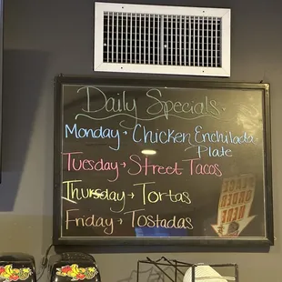 Daily Specials