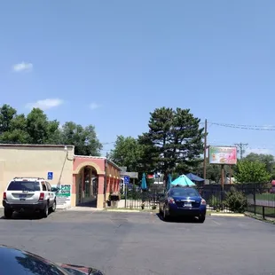 outside