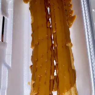 Churros with caramel, delicious!