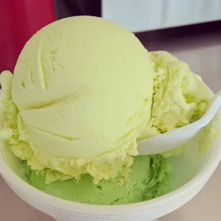 Lemon + Mint Icecream